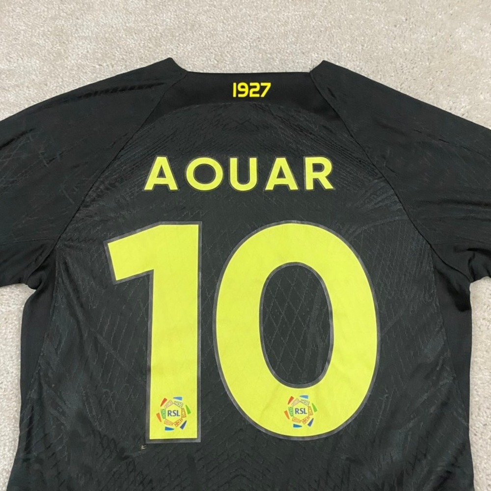 Nike Al-Ittihad Club Jersey Mens M 2024-25 Aouar 10 Soccer Football Kit - Picture 8 of 13